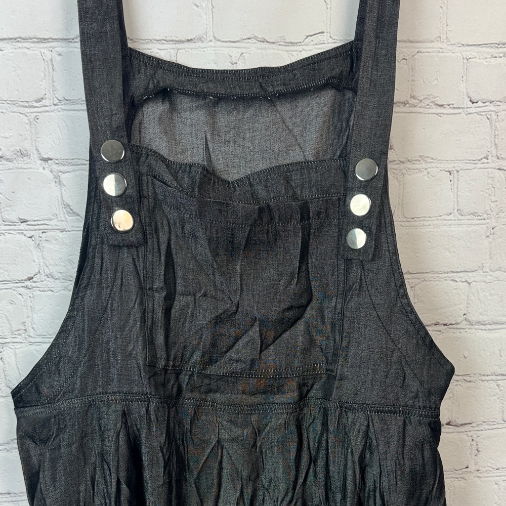 BloomChic Black Metallic Midi Dress Size Large - Picture 5 of 8
